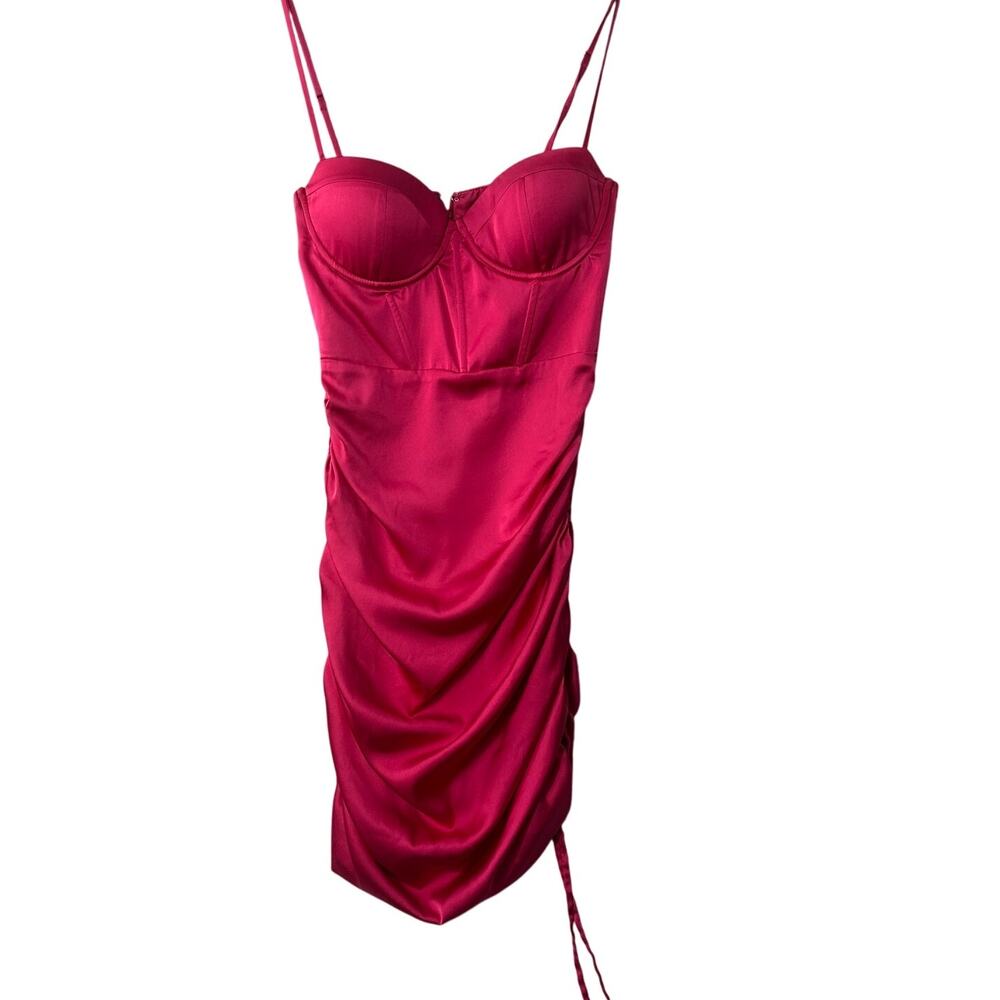 Oh Polly “Timeless Romance” Pink Satin Mini Dress – Size 4